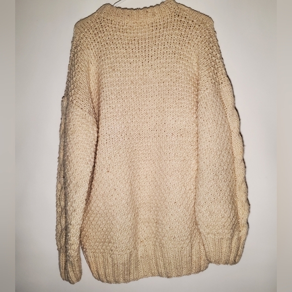 Handwoven Wool Sweater Women L/XL - Picture 2 of 11